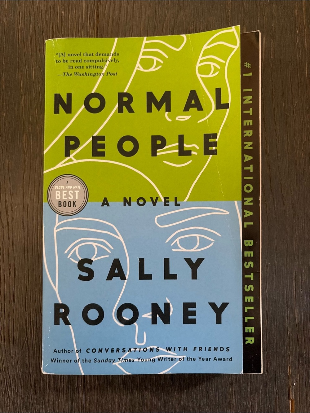 Normal People by Sally Rooney — Green & Light Blue Paperback
